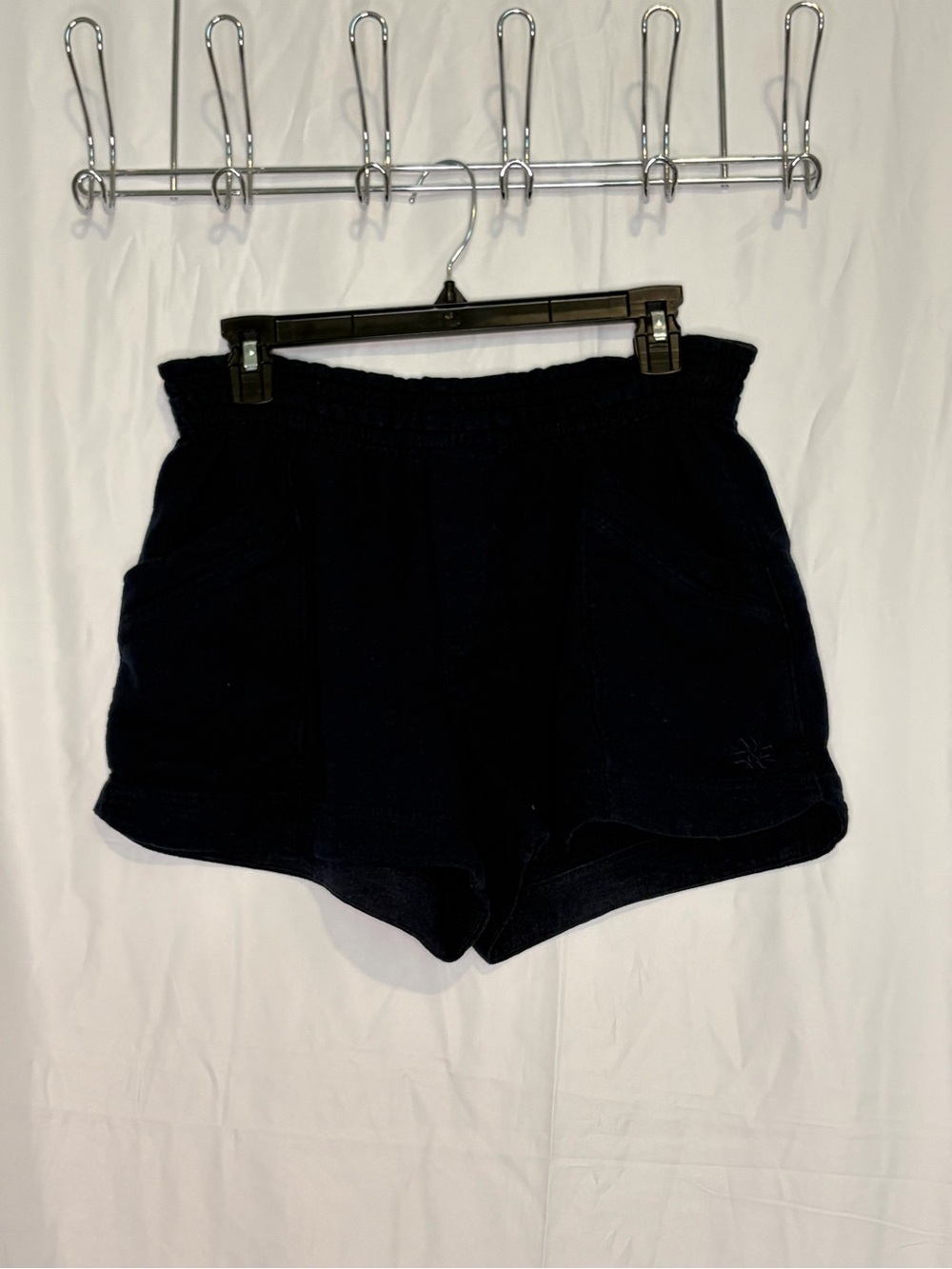 Wit & Wisdom navy Elastic-Waist Athletic Shorts